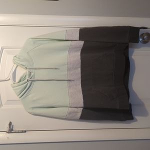 Green and grey hoodie